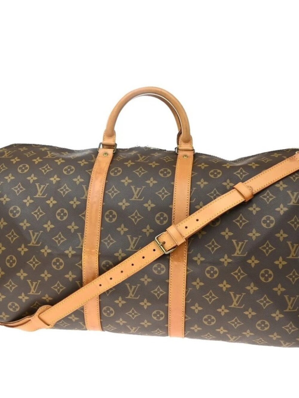 LOUIS VUITTON Keepall Bandouliere 55 2Way Hand Bag Monogram Brown